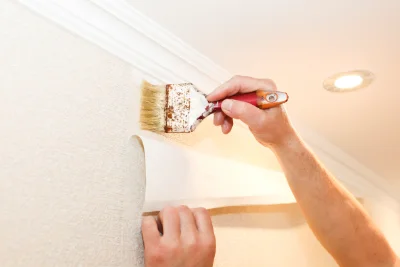 Pose de papier peint à Cuiserey — revêtements muraux et toiles de verre